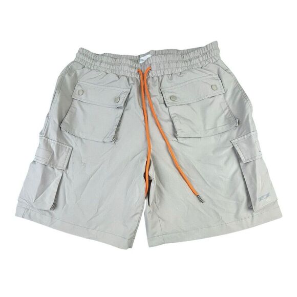 EPTM Other - EPTM Authentic Cargo Shorts Mens‎ 34 Beige Mesh Lined Drawstring 8" Inseam